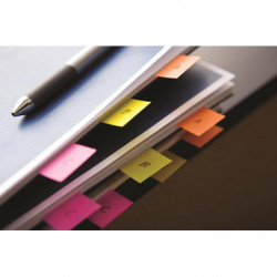Zakładki indeksujące Post-it (680-P5), zestaw promocyjny, 25,4x43,2mm, 3x50+ 2x50 GRATIS, mix kolorów