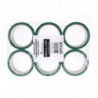 PAKIET Taśma pakowa OFFICE PRODUCTS, 48mm x 50y, 36mic, EAN na 1szt., zielona