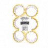 PAKIET Taśma pakowa OFFICE PRODUCTS, 48mm x 50y, 36mic, EAN na 1szt., zółta
