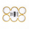 PAKIET Taśma pakowa OFFICE PRODUCTS, 48mm x 50y, 36mic, EAN na 1szt., zółta