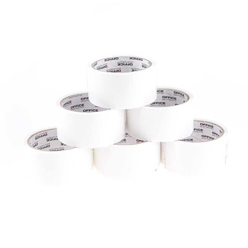 PAKIET Taśma pakowa OFFICE PRODUCTS, 48mm x 50y, 36mic, EAN na 1szt., biała