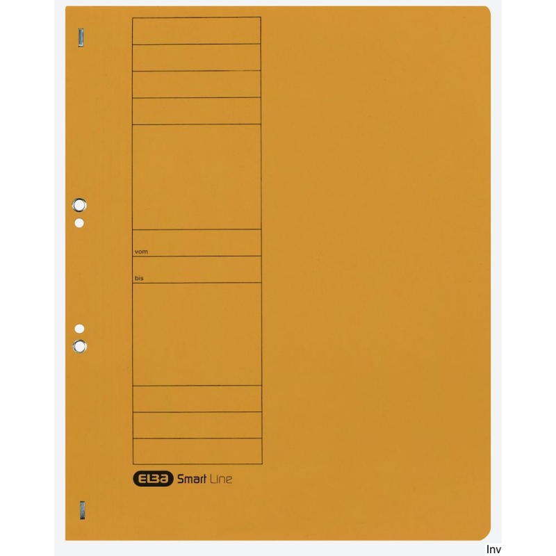 Skoroszyt kartonowy Elba A4, oczkowy, żółty, 250 g/m², 1 sztuka