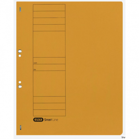 Skoroszyt kartonowy Elba A4, oczkowy, żółty, 250 g/m², 1 sztuka