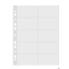 Koszulka na wizytówki Biella A4 60μm transparentna na 10 sztuk 95x60mm