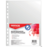 Koszulki na dokumenty Office Products A4, 55 mikronów, transparentne, 100 sztuk