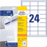 Etykiety uniwersalne Avery Zweckform 64,6 x 33,8 mm, białe, A4, 600 sztuk, 30 arkuszy