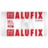Worki na śmieci ALUFIX, z uszami, HDPE, 10l, 40 szt., białe
