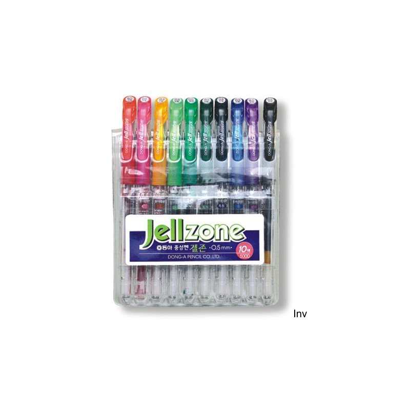 Pióro żelowe Micro Duo Zone 0,5 mm, 10 sztuk, wodoodporny tusz, wymienny wkład