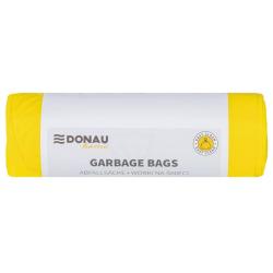 Worki na śmieci DONAU HOME, do segregacji, plastik (LDPE), 120l, 10 szt., żółte