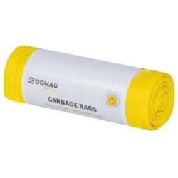 Worki na śmieci DONAU HOME, do segregacji, plastik (LDPE), 120l, 10 szt., żółte