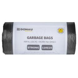 Worki na śmieci DONAU HOME, mocne (LDPE), 120l, 25 szt., czarne
