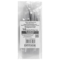 Wkład do długopisu OFFICE PRODUCTS, do długopisów na sprężynce i na łańcuszku, 10 szt., niebieski