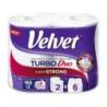 Ręcznik w roli celulozowy VELVET Turbo Duo, 3-warstwowy, 2 rolki po 165 listków, biały