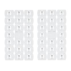 Haczyki COMMAND (17026CLR40), do wieszania ozdób, 40 haczyków i 48 mini pasków, transparentne