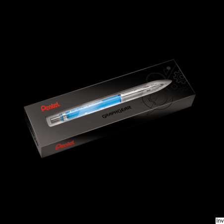 Ołówek automatyczny Pentel 0,7 mm GRAPHGEAR 300 transparentny błękitny z gumką Z2-1N
