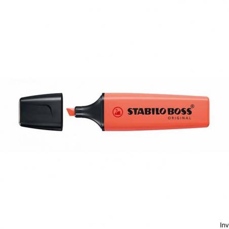 Zakreślacz Stabilo BOSS pastelowy czerwony 70/140, grubość linii 2 mm i 5 mm, tusz na bazie wody
