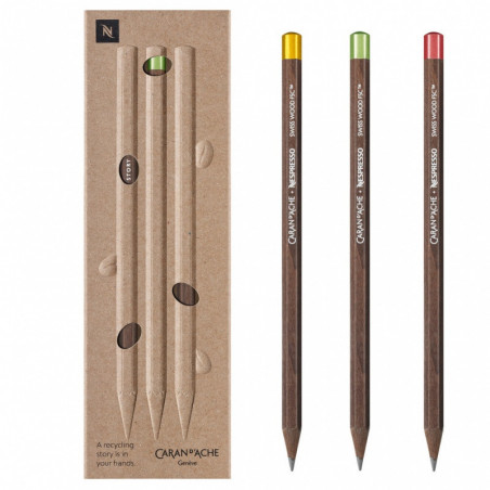Ołówki Nespresso Swiss Wood 3szt