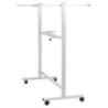 Tablica mobilna suchoś. -magn. OFFICE PRODUCTS, dwustronna, lakierowana, rama aluminiowa, 110x75cm, biała