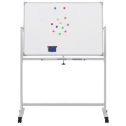 Tablica mobilna suchoś. -magn. OFFICE PRODUCTS, dwustronna, lakierowana, rama aluminiowa, 110x75cm, biała