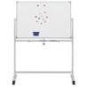 Tablica mobilna suchoś. -magn. OFFICE PRODUCTS, dwustronna, lakierowana, rama aluminiowa, 110x75cm, biała