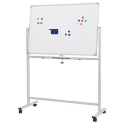 Tablica mobilna suchoś. -magn. OFFICE PRODUCTS, dwustronna, lakierowana, rama aluminiowa, 110x75cm, biała