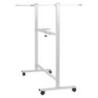 Tablica mobilna suchoś. -magn. OFFICE PRODUCTS, dwustronna, lakierowana, rama aluminiowa, 120x60cm, biała