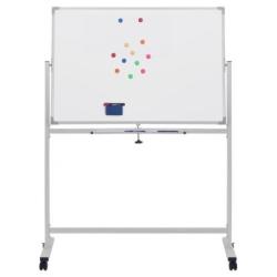 Tablica mobilna suchoś. -magn. OFFICE PRODUCTS, dwustronna, lakierowana, rama aluminiowa, 120x60cm, biała