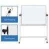 Tablica mobilna suchoś. -magn. OFFICE PRODUCTS, dwustronna, lakierowana, rama aluminiowa, regulacja kąta nachylenia, 120x90cm, b
