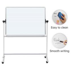 Tablica mobilna suchoś. -magn. OFFICE PRODUCTS, dwustronna, lakierowana, rama aluminiowa, regulacja kąta nachylenia, 120x90cm, b