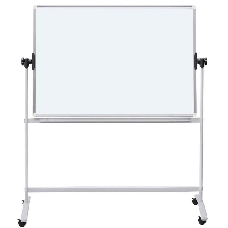 Tablica mobilna suchoś. -magn. OFFICE PRODUCTS, dwustronna, lakierowana, rama aluminiowa, regulacja kąta nachylenia, 150x100cm,