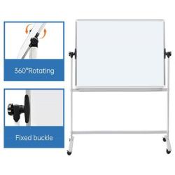 Tablica mobilna suchoś. -magn. OFFICE PRODUCTS, dwustronna, lakierowana, rama aluminiowa, regulacja kąta nachylenia, 150x100cm,
