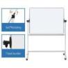 Tablica mobilna suchoś. -magn. OFFICE PRODUCTS, dwustronna, lakierowana, rama aluminiowa, regulacja kąta nachylenia, 150x100cm,