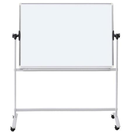 Tablica mobilna suchoś. -magn. OFFICE PRODUCTS, dwustronna, lakierowana, rama aluminiowa, regulacja kąta nachylenia, 150x120cm,