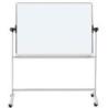 Tablica mobilna suchoś. -magn. OFFICE PRODUCTS, dwustronna, lakierowana, rama aluminiowa, regulacja kąta nachylenia, 150x120cm,