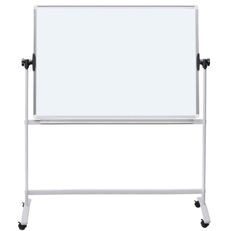Tablica mobilna suchoś. -magn. OFFICE PRODUCTS, dwustronna, lakierowana, rama aluminiowa, regulacja kąta nachylenia, 180x120cm,