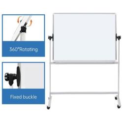 Tablica mobilna suchoś. -magn. OFFICE PRODUCTS, dwustronna, lakierowana, rama aluminiowa, regulacja kąta nachylenia, 180x120cm,
