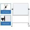 Tablica mobilna suchoś. -magn. OFFICE PRODUCTS, dwustronna, lakierowana, rama aluminiowa, regulacja kąta nachylenia, 180x120cm,