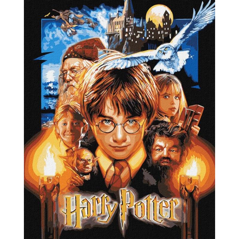 Malowanie po numerach IDEYKA, 40x50cm, metallic, Harry Potter: Plakat, 1 szt.