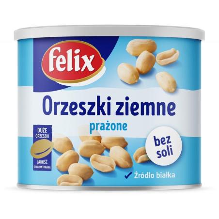 PAKIET Orzeszki ziemne prażone FELIX, bez soli, puszka, 140g