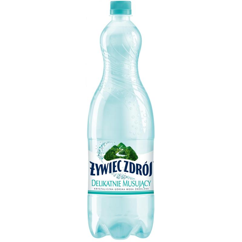PAKIET Woda ŻYWIEC ZDRÓJ Żywioł, delikatnie musująca, 1,5l, kaucja