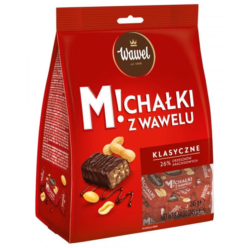 Cukierki czekoladowe WAWEL Michałki, klasyczne, 245g