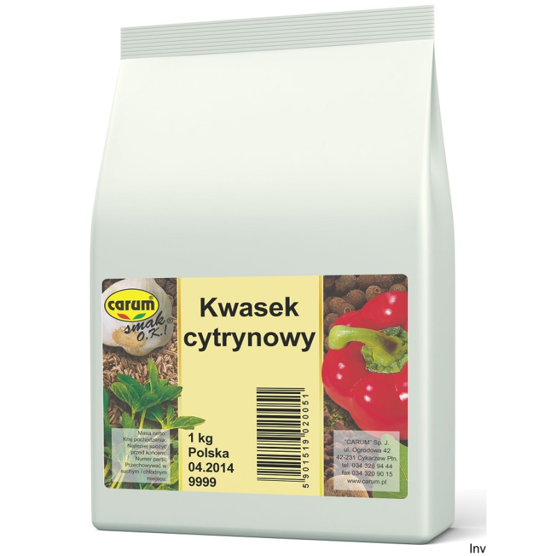 Kwasek cytrynowy w proszku 1kg