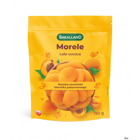 Morele suszone całe owoce 150g Bakalland