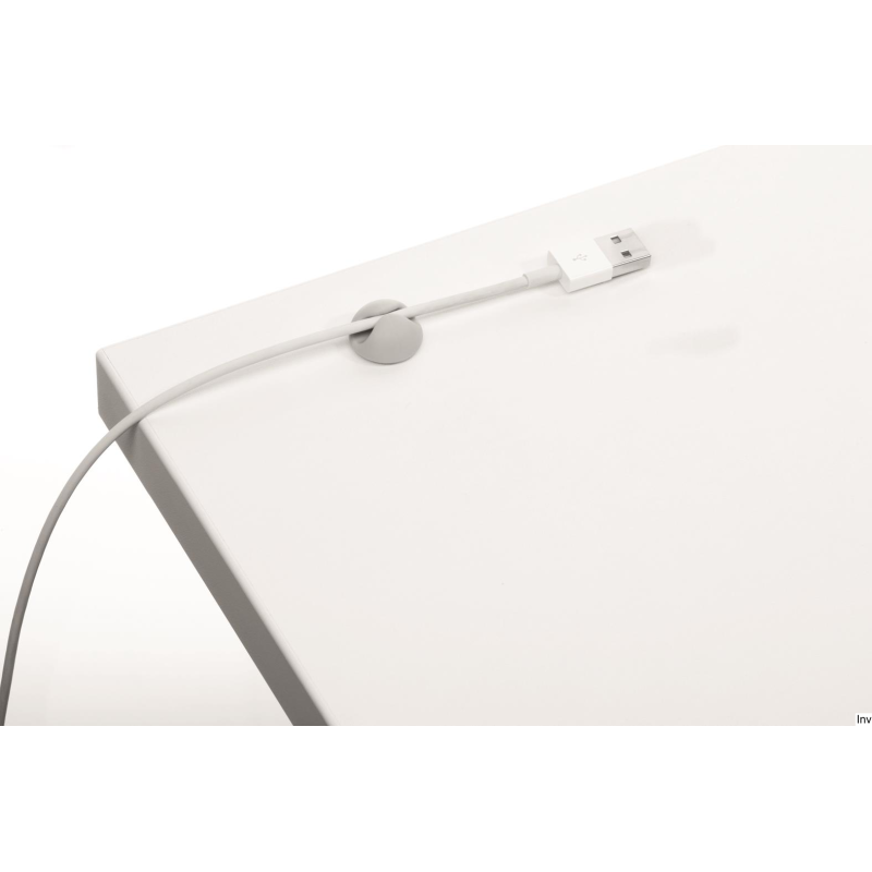 Klips samoprzylepny na 1 kabel szary 6 sztuk Durable CAVOLINE