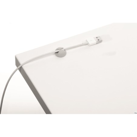 Klips samoprzylepny na 1 kabel szary 6 sztuk Durable CAVOLINE