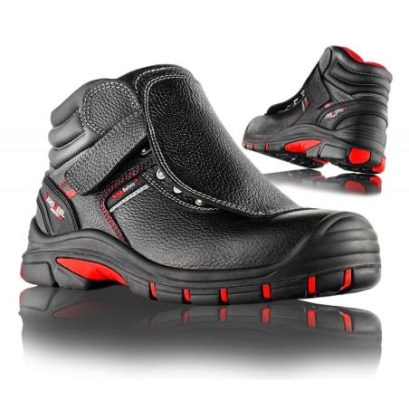 Trzewiki ochronne VM FOOTWEAR Bolton 5080-S3L, rozm. 42, czarno-czerwone