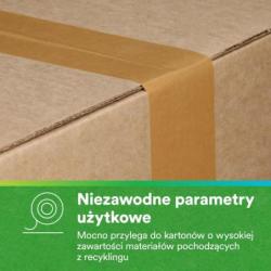 Papierowa taśma pakowa o wysokich parametrach SCOTCH 570, 48 mm x 50 m, brązowa
