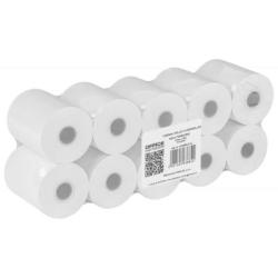 Rolki termiczne OFFICE PRODUCTS, 57mm x 30m, gr. 48 +/- 6, 10 szt., białe