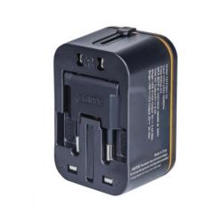Adapter podróżny DONAU TRAVEL 205, czarny