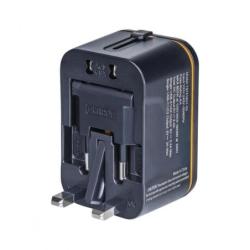 Adapter podróżny DONAU TRAVEL 205, czarny